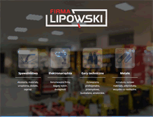 Tablet Screenshot of lipowski.pl